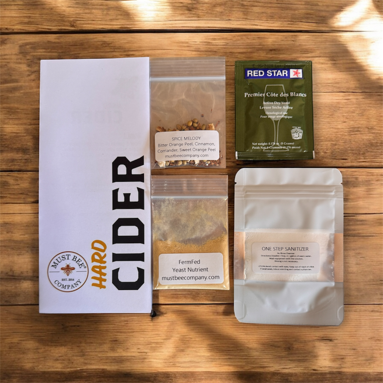 Hard Cider Kit Refill Packet to Make 1 Gallon of Delicious Hard Cider