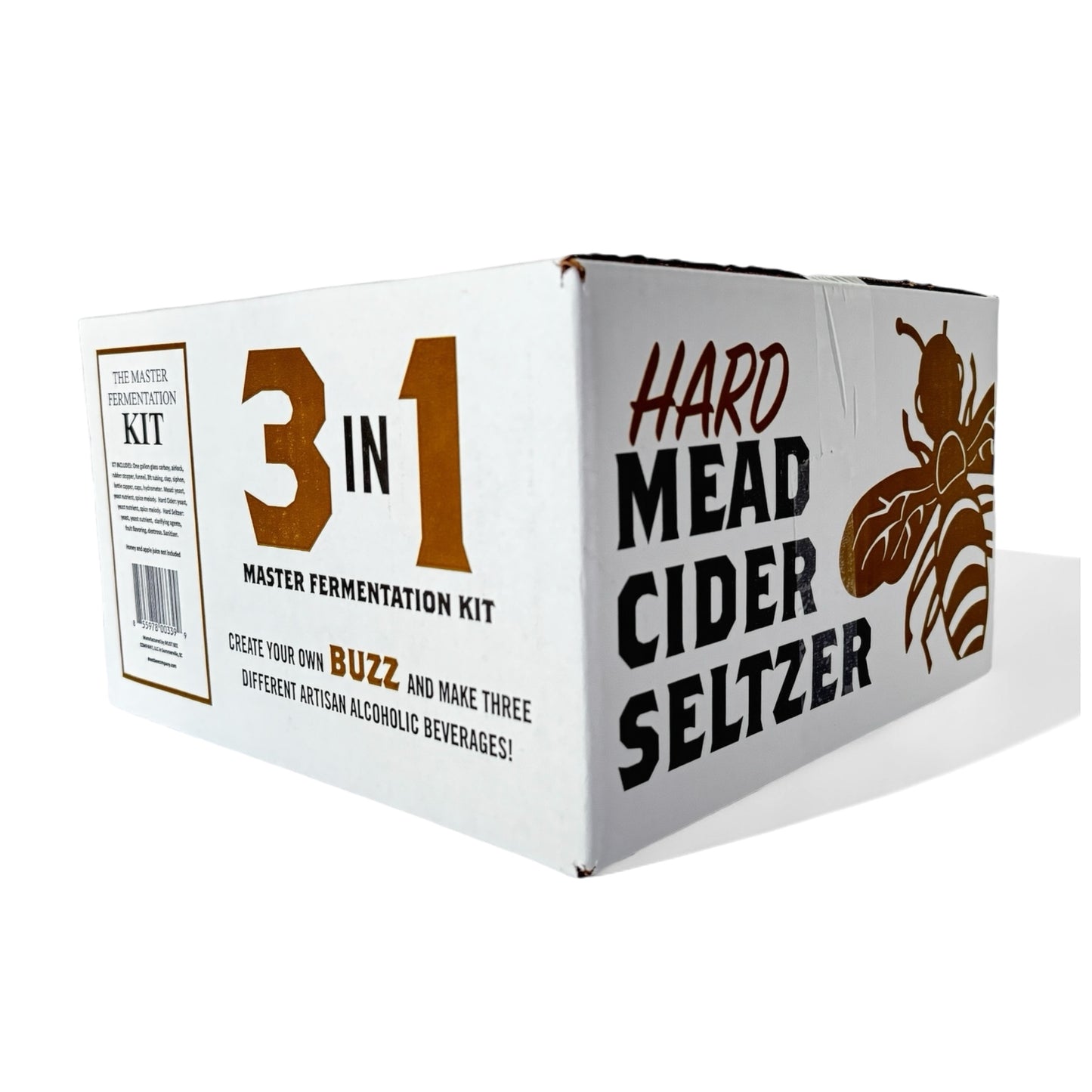 The Master Fermentation Kit- Make your own Mead + Hard Cider + Hard Seltzer with this 3in1 Kit by Must Bee Company